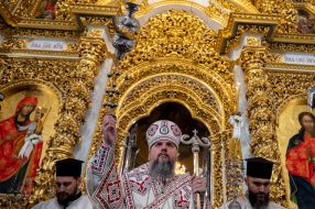 Christmas service in Kiev-Pechersk Lavra
