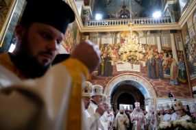 Christmas service in Kiev-Pechersk Lavra