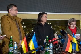 Dmytro Kuleba and Annalena Baerbock