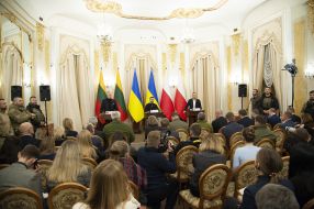 Press conference on the results of the second summit of the Lublin Triangle in Lviv
