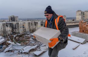 Restoration works in Northern Saltivka