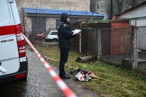 Consequences of a helicopter crash in Brovary