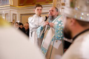 Metropolitan Epiphany on Vodokhreshcha held a service in the Kyiv-Pechersk Lavra