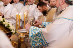 Metropolitan Epiphany on Vodokhreshcha held a service in the Kyiv-Pechersk Lavra