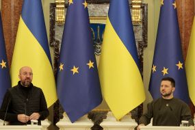 Meeting of Volodymyr Zelenskyi and Charles Michel
