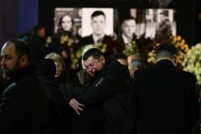 Funeral of leaders and employees of the Ministry of Internal Affairs who died in a helicopter crash in Brovary