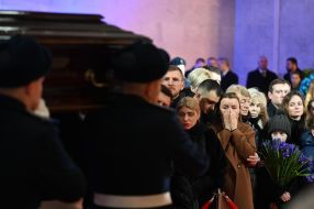 Funeral of leaders and employees of the Ministry of Internal Affairs who died in a helicopter crash in Brovary