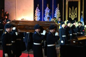 Funeral of leaders and employees of the Ministry of Internal Affairs who died in a helicopter crash in Brovary