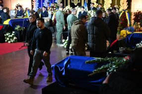 Funeral of leaders and employees of the Ministry of Internal Affairs who died in a helicopter crash in Brovary