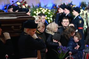 Funeral of leaders and employees of the Ministry of Internal Affairs who died in a helicopter crash in Brovary