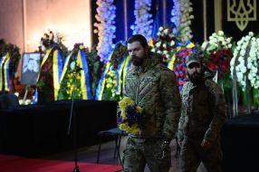 Funeral of leaders and employees of the Ministry of Internal Affairs who died in a helicopter crash in Brovary