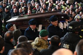 Funeral of leaders and employees of the Ministry of Internal Affairs who died in a helicopter crash in Brovary