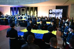 Funeral of leaders and employees of the Ministry of Internal Affairs who died in a helicopter crash in Brovary
