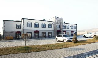Administrative building in Agali  village in Azerbaijan