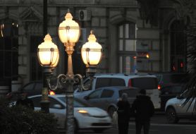One of the streets in Baku (Azerbaijan)