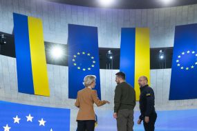 Ursula von der Leyen, Volodymyr Zelenskyi, Denys Shmyhal