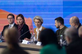 Ursula von der Leyen, Volodymyr Zelenskyi, Denys Shmyhal