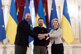 Charles Michel, Volodymyr Zelenskyi, Ursula von der Leyen