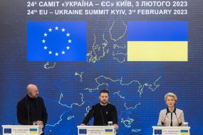 Charles Michel, Volodymyr Zelenskyi, Ursula von der Leyen