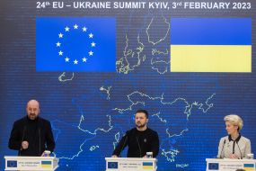 Charles Michel, Volodymyr Zelenskyi, Ursula von der Leyen