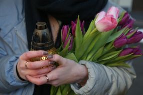 A commemoration of the victims of the earthquake