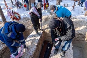 Reburial of exhumed bodies