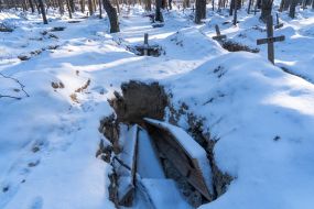 The places where the exhumation of those killed during the Russian occupation took place