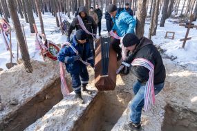 Reburial of exhumed bodies