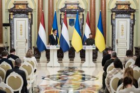 Volodymyr Zelenskyi and Mark Rutte