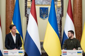 Volodymyr Zelenskyi and Mark Rutte