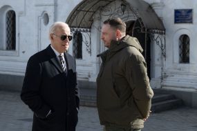 Joe Biden and Andriy Yermak