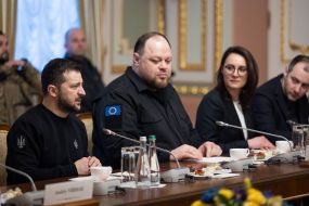 Volodymyr Zelenskyi and Ruslan Stefanchuk