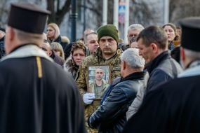 Farewell ceremony for the fallen defender Ivan Paida