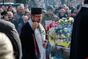 Farewell ceremony for the fallen defender Ivan Paida