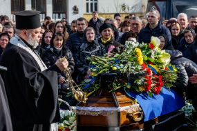 Farewell ceremony for the fallen defender Ivan Paida