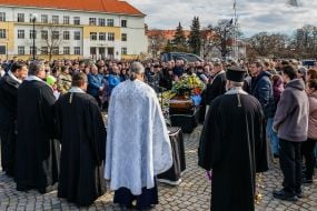 Farewell ceremony for the fallen defender Ivan Paida