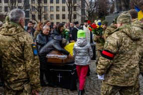 Farewell ceremony for the fallen defender Ivan Paida