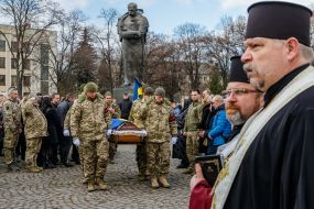Farewell ceremony for the fallen defender Ivan Paida