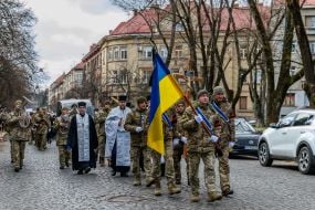 Farewell ceremony for the fallen defender Ivan Paida