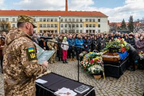 Farewell ceremony for the fallen defender Ivan Paida
