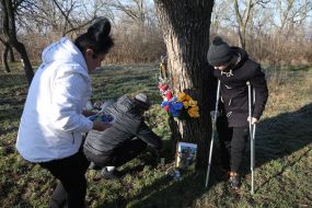 Commemoration of the defenders of Kherson who died in Lilac Park