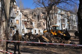 Consequences of a missile attack on Zaporozhye
