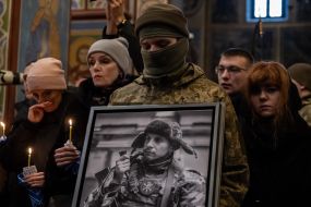 Farewell ceremony for four soldiers who died in the Bryansk region