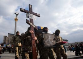 Farewell ceremony for four soldiers who died in the Bryansk region