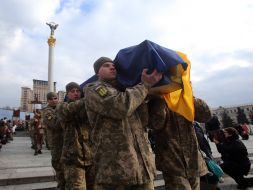 Farewell ceremony for four soldiers who died in the Bryansk region