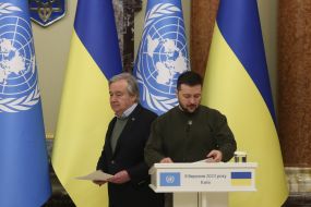 Volodymyr Zelenskyi and Antonio Guterres