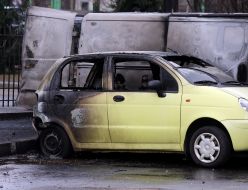 The consequences of the fall of fragments of Russian missiles in the Svyatoshino district of Kyiv