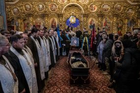 Farewell ceremony for the fallen Hero of Ukraine Dmytro Kotsyubailо ("Da Vinci")