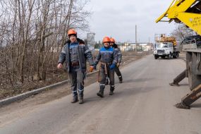 Employees of "Kharkovoblenergo" restore power supply in the village of Tsirkuny, Kharkiv region