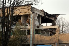 Наслідки атаки дронів-камікадзе у Ржищеві